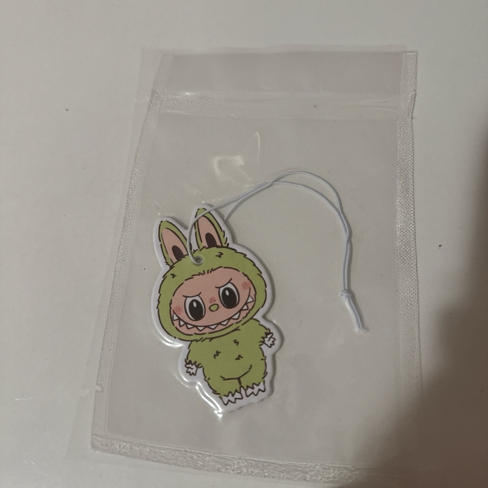 Green Bunny car air freshener